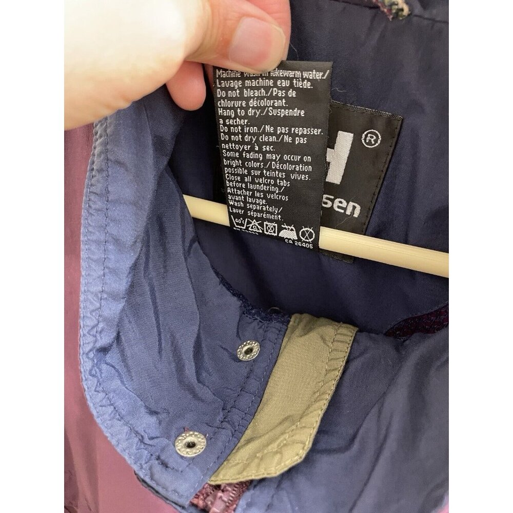 Helly Hansen Men's Medium Purple Full Zip Nylon Jacket Warm - Picture 10 of 13
